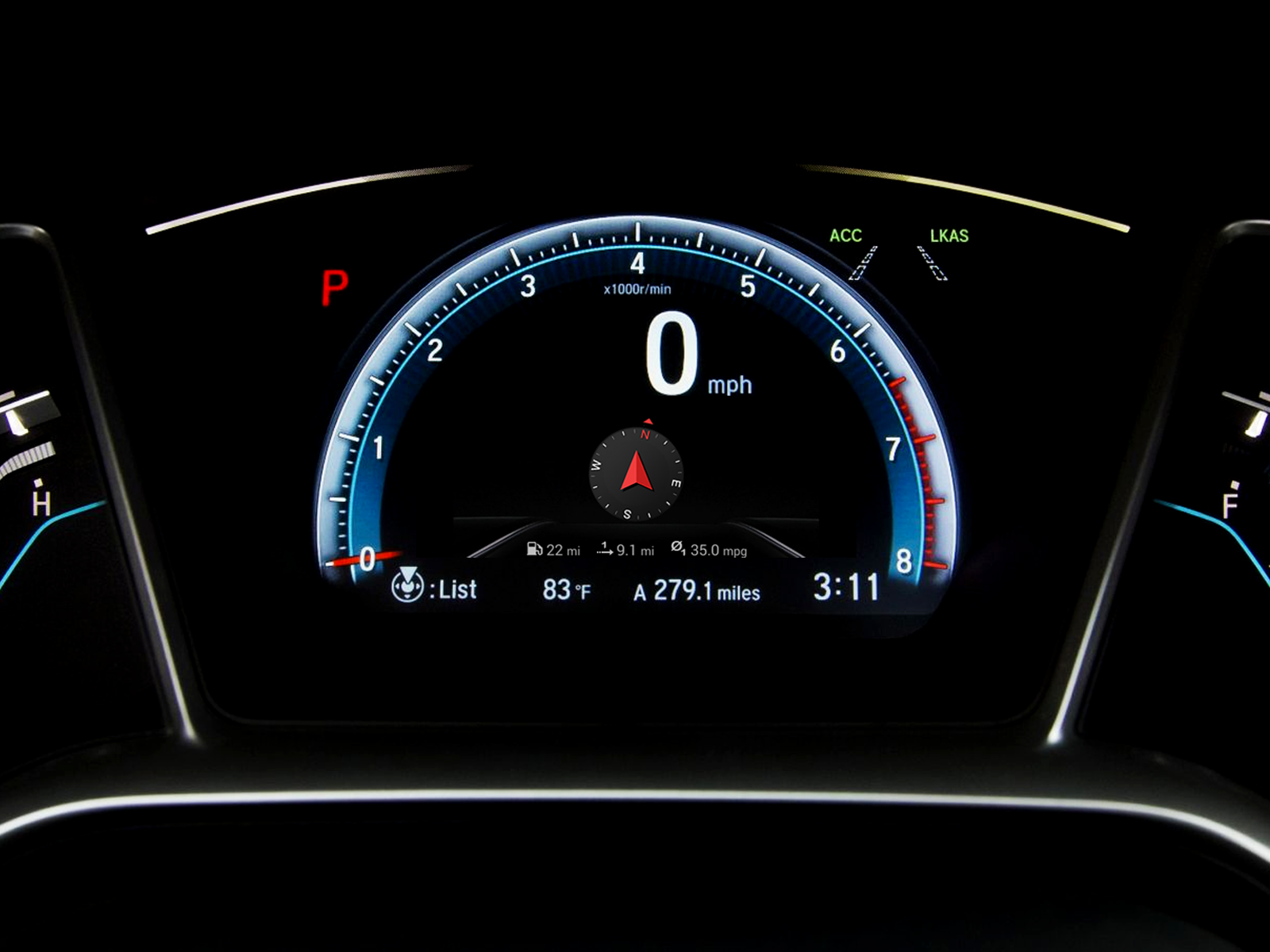 Display advanced information in the instrument cluster Honda Hack